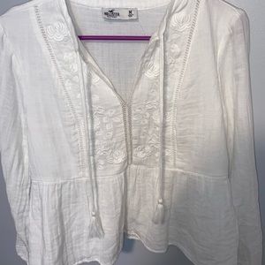 White Hollister top